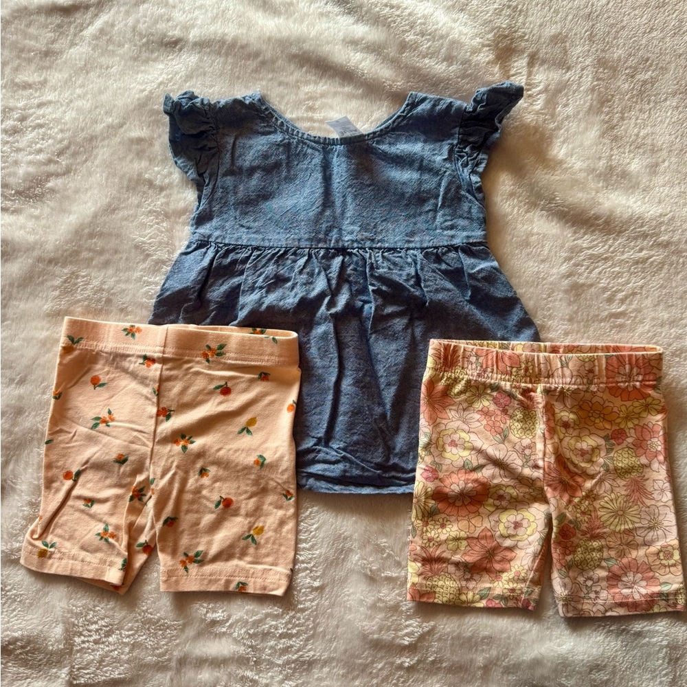 Carter's Peach and Green Toddler Outfit